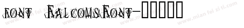 font   FalcomsFont字体转换